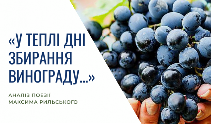 Аналіз поезії “У теплі дні збирання винограду…” Максима Рильського